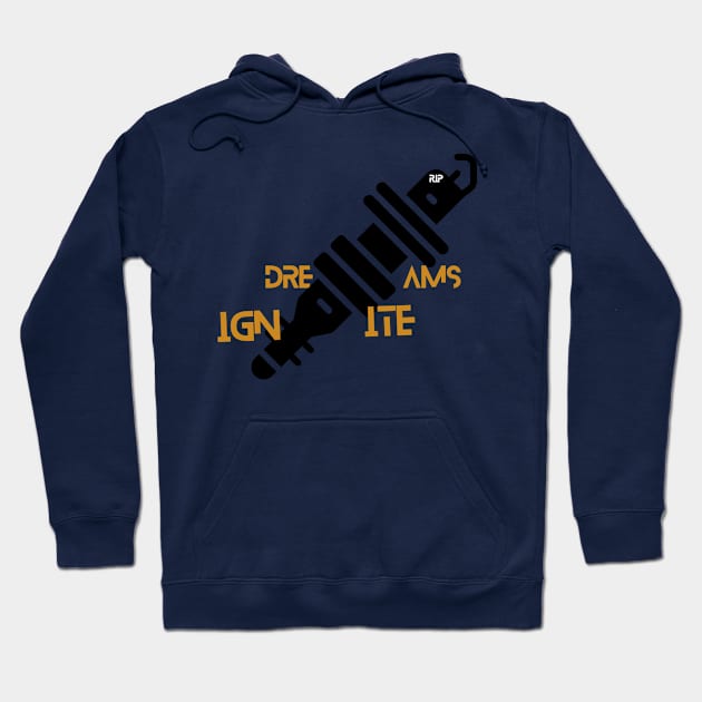 Dreams ignite Hoodie by FASHION GRAVEYARD